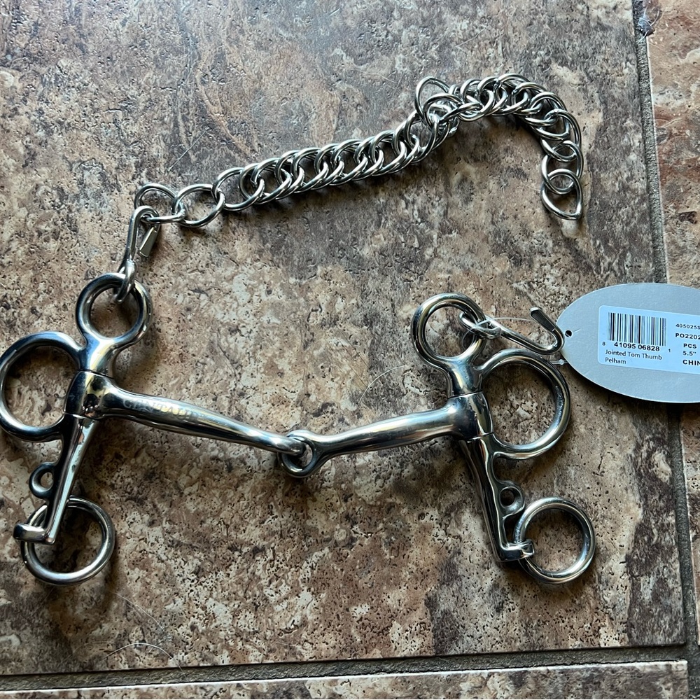 Pelham 5” with bit converter new brown leather